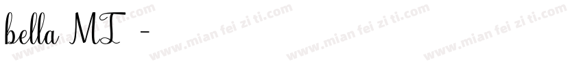 bella MT字体字体转换